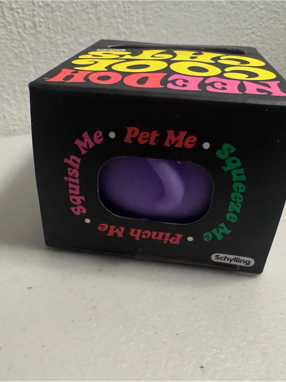 NeeDoh Cool Cats Purple Squeeze Toy by Schylling